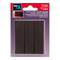 Pack of 3 units brown plastic wedge for leveling furniture and retention of Inofix doors