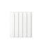Lot de 5 feutres adhésifs synthétiques rectangulaires blancs 95x12 mm Inofix