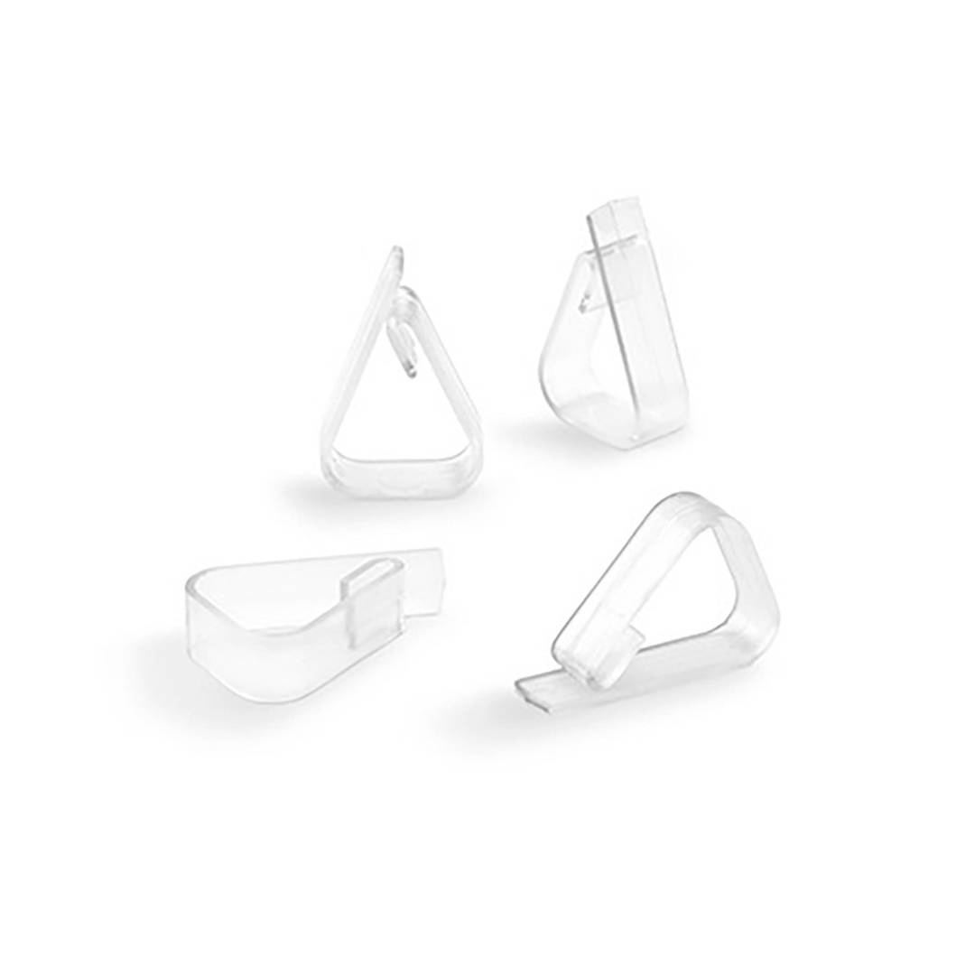 Pack de 4 unitats de pinça subjecta estovalles transparent Inofix
