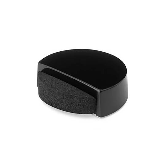 Inofix Schwarzer, geräuschloser, selbstklebender Türstopper