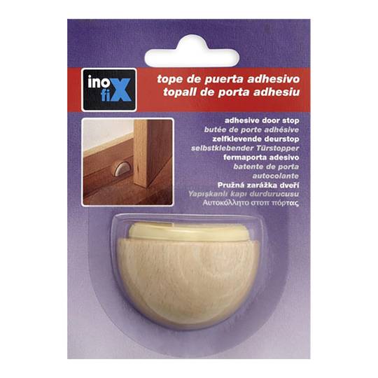 Inofix beech wood adhesive retainer door stop