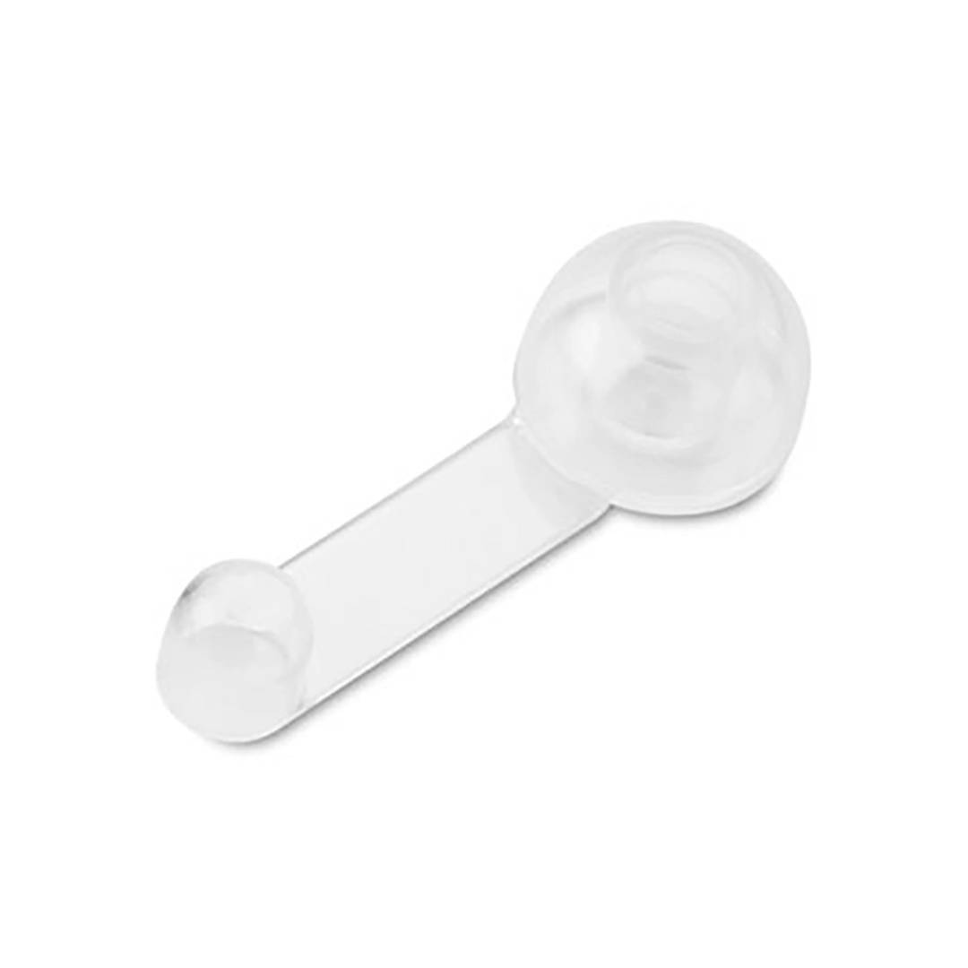 Inofix transparent adhesive rotary retainer door stop