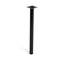 Pied rond pour table et meuble. Pied en acier noir de 40 cm