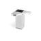 Pied d'angle carré pour table et meuble. Pied ABS chromé 10 cm