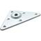 Pack de 4 placas de fixação para pernas 92x7x92 mm com parafusos em aço inoxidável