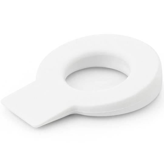 Ophangbare kunststof wig voor vasthouddeuren wit