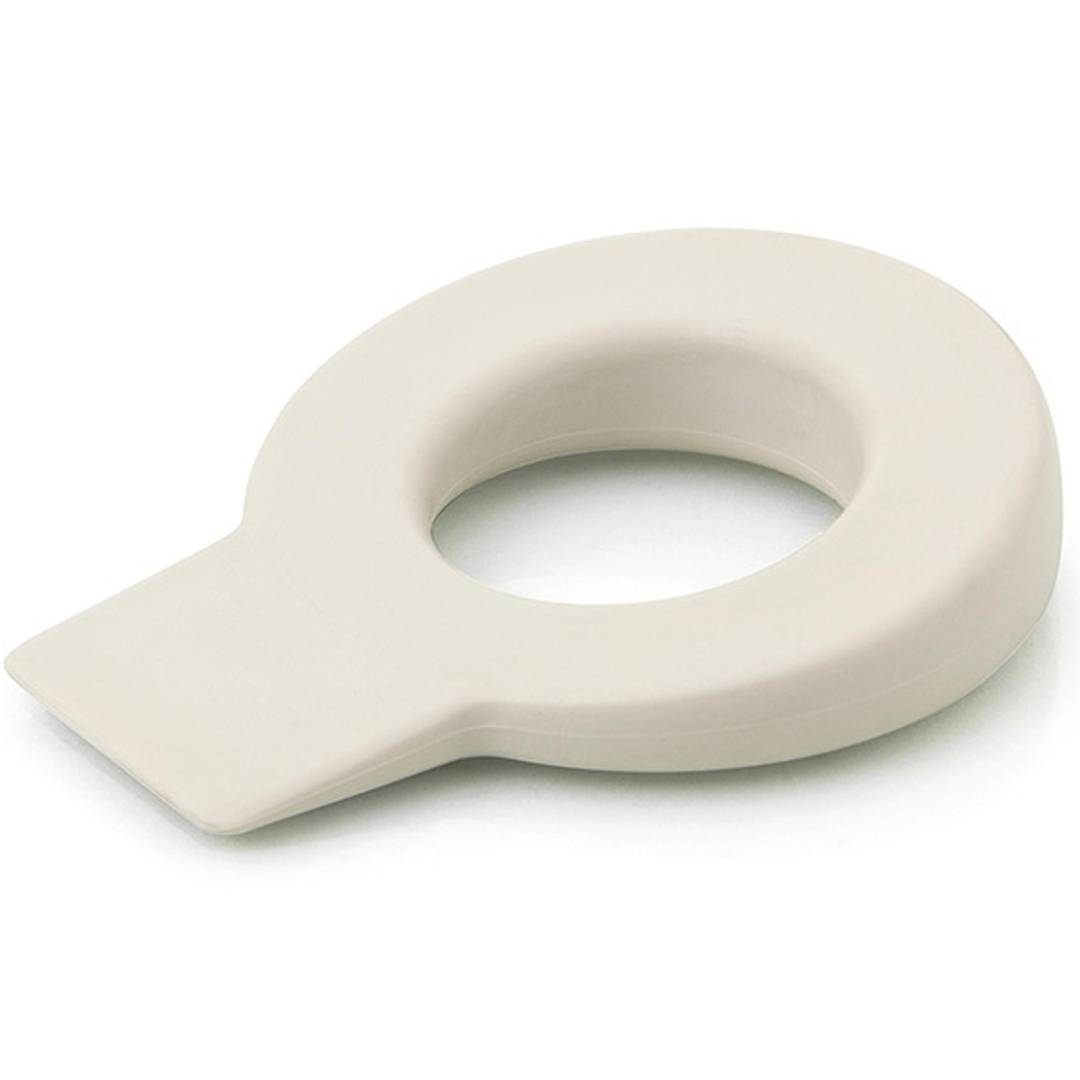 Cuneo appendibile in plastica per trattenimento porta colore sabbia