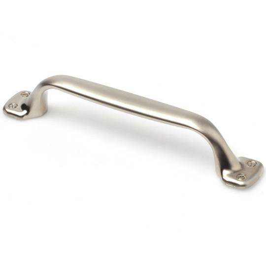 Pack de 4 blocs poignées pour meuble en métal mesurant 127x19x24 mm avec vis à métal et finition nickel bissu