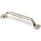 Pack de 4 blocs poignées pour meuble en métal mesurant 127x19x24 mm avec vis à métal et finition nickel bissu