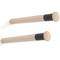 Pack of 2 units fixed beech wood support measuring 3.8x39 cm for hanging objects