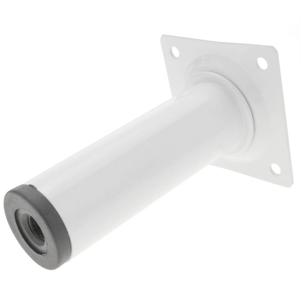 Peus rodons per a taula i moble. Potes en acer blanques de 10cm 4-pack