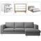 Round table legs for desks cabinets furniture made of gray steel 10cm 4-pack