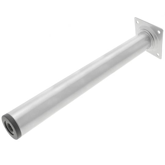 Peus rodons per a taula i moble. Potes en acer gris de 40cm 4-pack