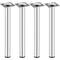 Ronde poten voor tafel en meubels. 40cm verchroomde stalen poten 4-pack