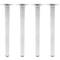 Peus rodons per a taula i moble. Potes en acer gris de 75cm 4-pack