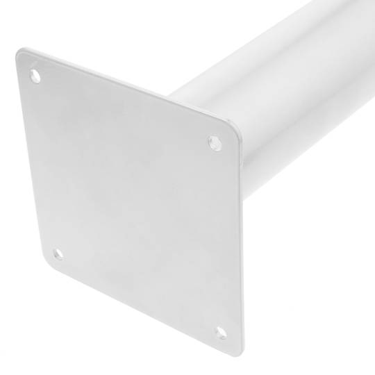 Runde Tischbeine für Schreibtische Schränke Möbel aus weiss Stahl 72-75 cm 4-Pack