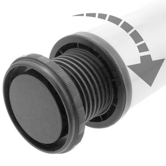 Runde Tischbeine für Schreibtische Schränke Möbel aus weiss Stahl 72-75 cm 4-Pack