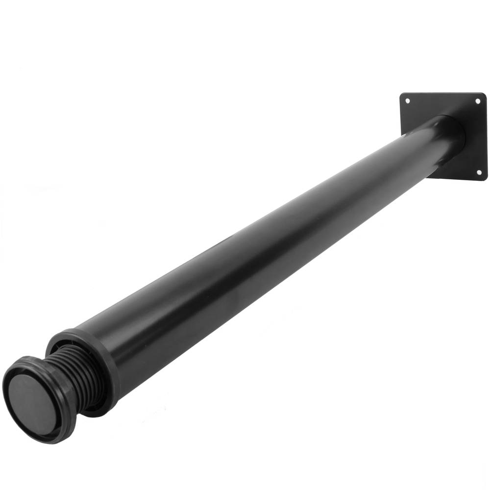 Pies redondos para mesa y mueble. Patas en acero negras de 72-75 cm 4-pack
