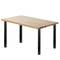 Pies redondos para mesa y mueble. Patas en acero negras de 72-75 cm 4-pack
