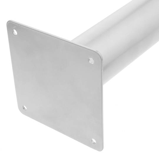 Peus rodons per a taula i moble. Potes en acer gris de 72-75 cm 4-pack