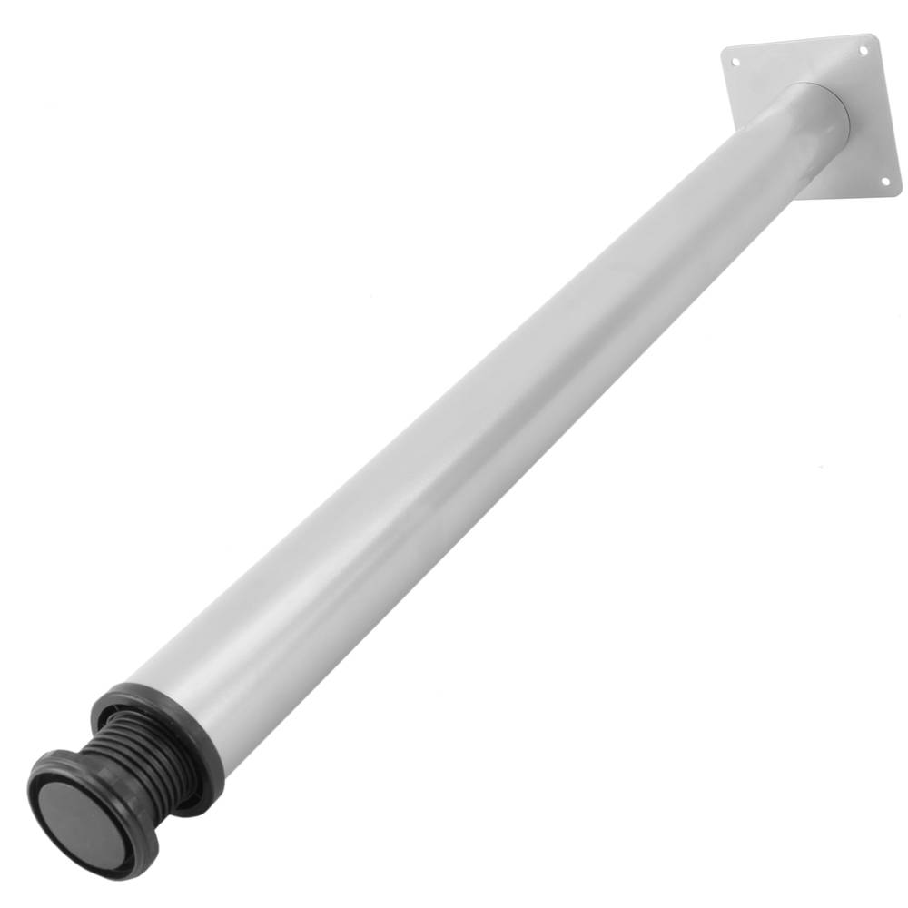 Peus rodons per a taula i moble. Potes en acer gris de 72-75 cm 4-pack