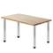 Peus rodons per a taula i moble. Potes en acer gris de 72-75 cm 4-pack