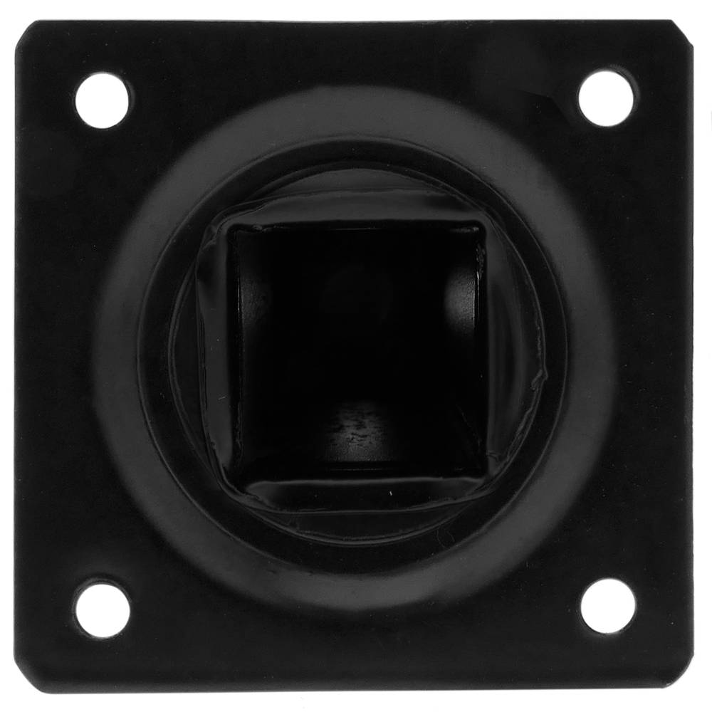 Pieds de table carré pour meubles et bureau en acier noir 10cm 4-pack