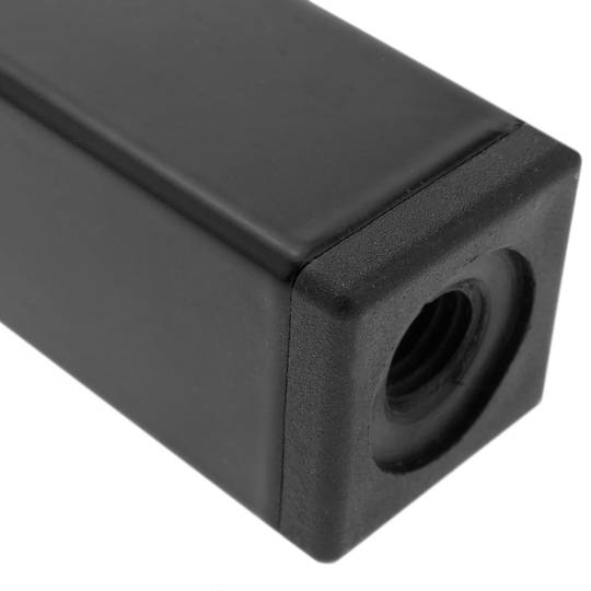 Pieds de table carré pour meubles et bureau en acier noir 10cm 4-pack