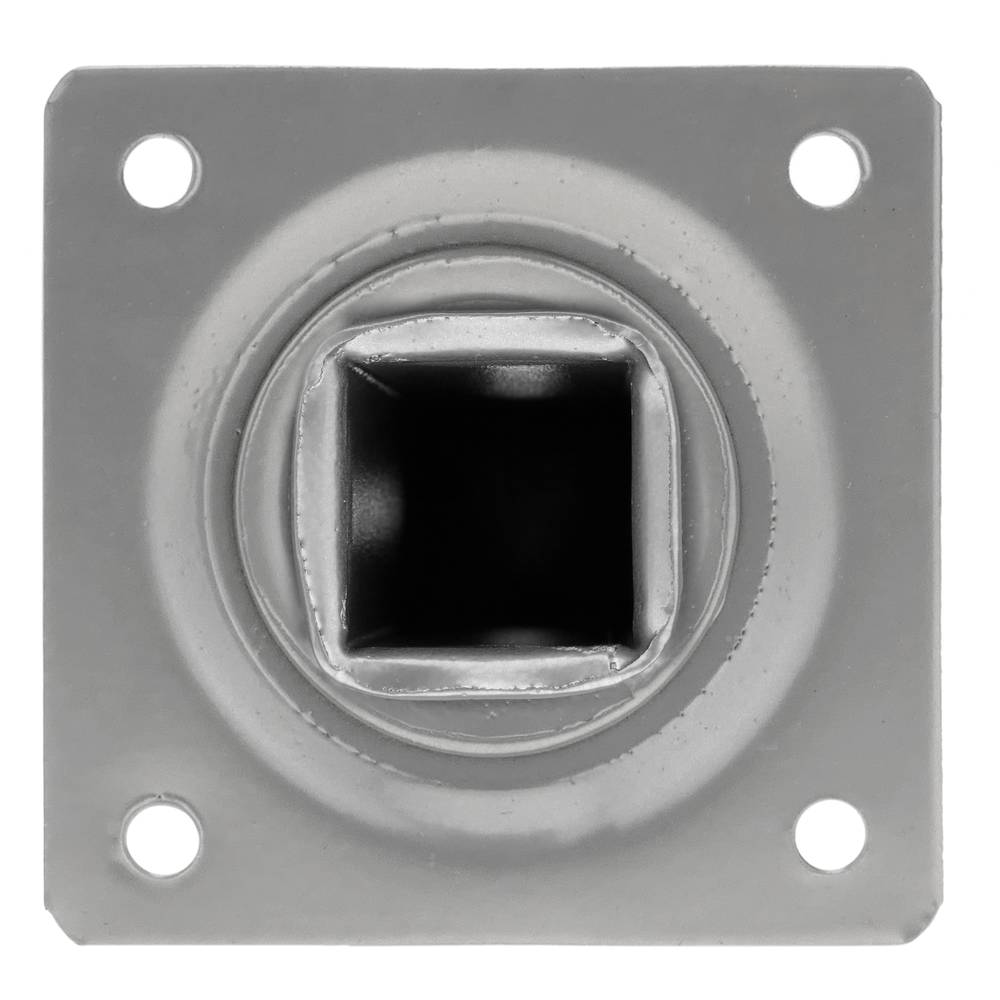 Square table legs for desks cabinets furniture made of gray steel 10cm 4-pack