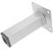 Square table legs for desks cabinets furniture made of gray steel 10cm 4-pack
