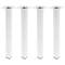 Peus quadrats per a taula i moble. Potes en acer blanques de 40cm 4-pack