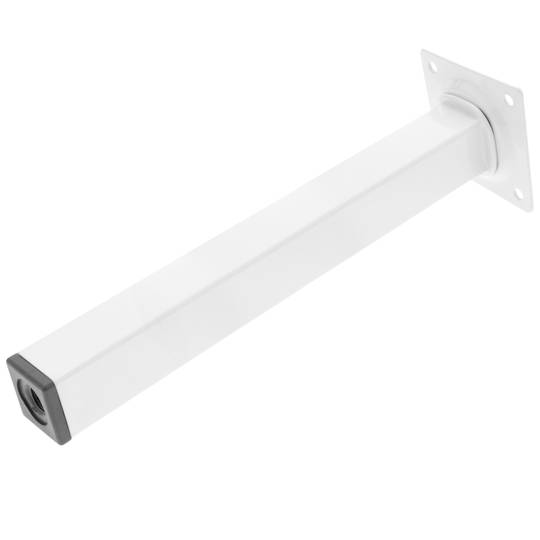Peus quadrats per a taula i moble. Potes en acer blanques de 40cm 4-pack
