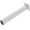 Square table legs for desks cabinets furniture made of gray steel 40cm 4-pack