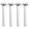 Peus quadrats per a taula i moble. Potes en acer cromat de 40cm 4-pack