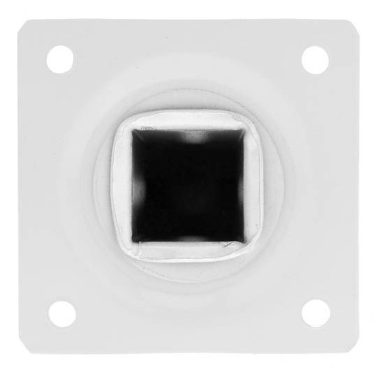 Quadrat Tischbeine für Schreibtische Schränke Möbel aus weiss Stahl 75cm 4-Pack