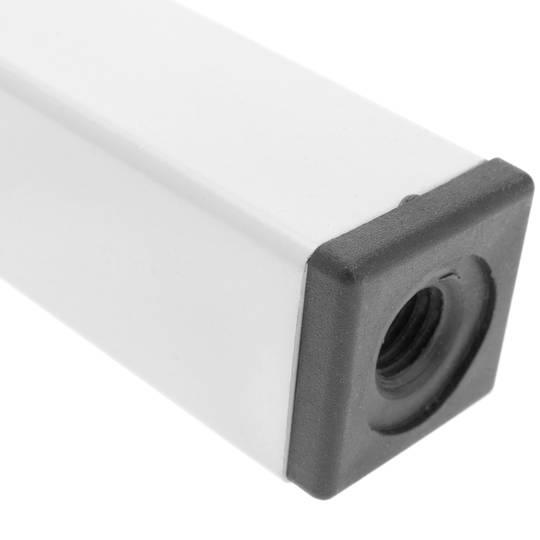 Quadrat Tischbeine für Schreibtische Schränke Möbel aus weiss Stahl 75cm 4-Pack