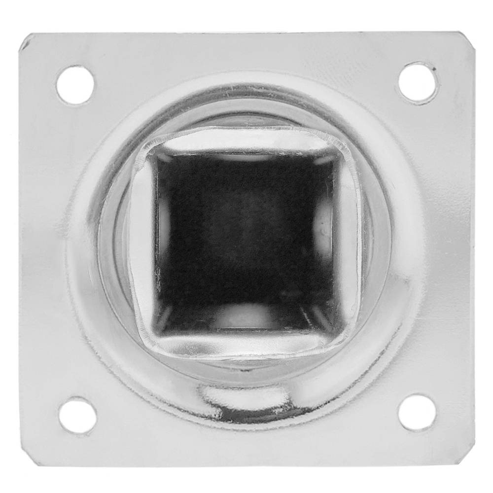 Pies cuadrados para mesa y mueble. Patas en acero cromado de 75cm 4-pack