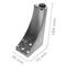 Pies redondeados para mesa y mueble. Patas en acero inoxidable de 104mm 4-pack