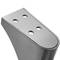 Pies redondeados para mesa y mueble. Patas en acero inoxidable de 104mm 4-pack