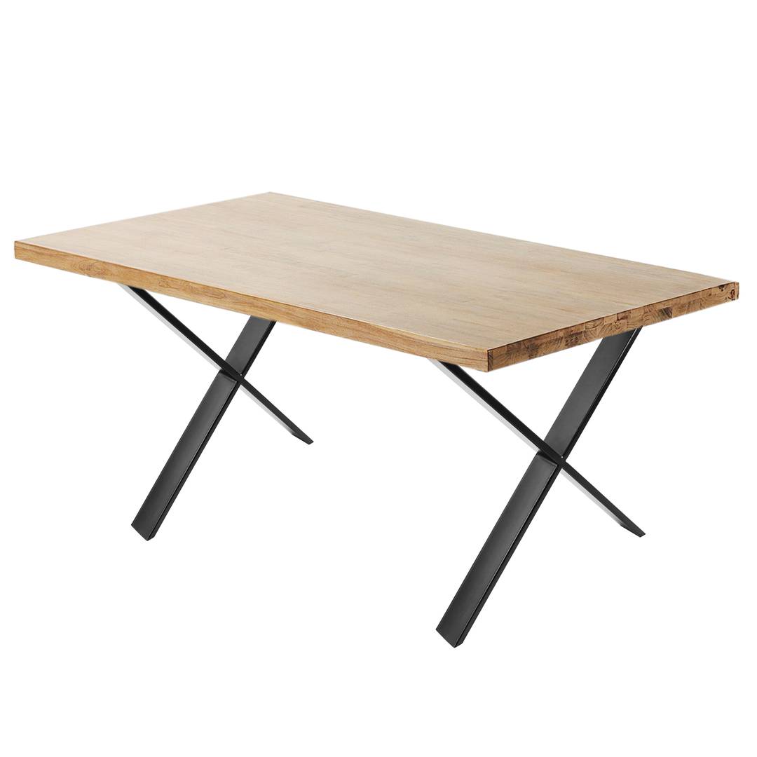 Table legs in 'X' for desks made of black steel 680 x 80 x 710 mm 2-pack