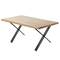 Table legs in 'X' for desks made of black steel 680 x 80 x 710 mm 2-pack