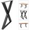 Pés de mesa em 'X'. Patas de aço 590 x 50 x 710 mm 2-pack