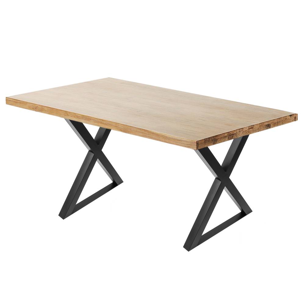 Pés de mesa em 'X'. Patas de aço 590 x 50 x 710 mm 2-pack