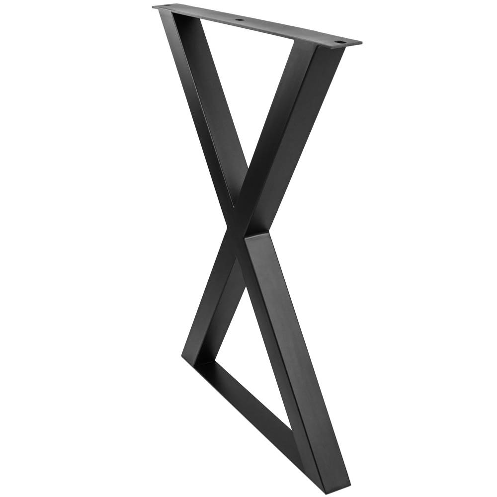 Pés de mesa em 'X'. Patas de aço 590 x 50 x 710 mm 2-pack