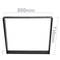 Pieds rectangulaire de table en acier 800 x 80 x 730 mm 2-pack
