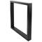 Peus rectangulars per a taula. Potes en acer negre 680 x 80 x 710 mm 2-pack, base 680 x 80 mm