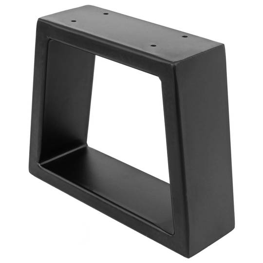 Rechthoekige tafel en bankvoeten. Voeten in zwart staal 250 x 80 x 200 mm 2-pack