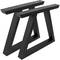 Patas retangular Pés de mesinha e bancada de aço 480 x 60 x 420 mm 2-pack