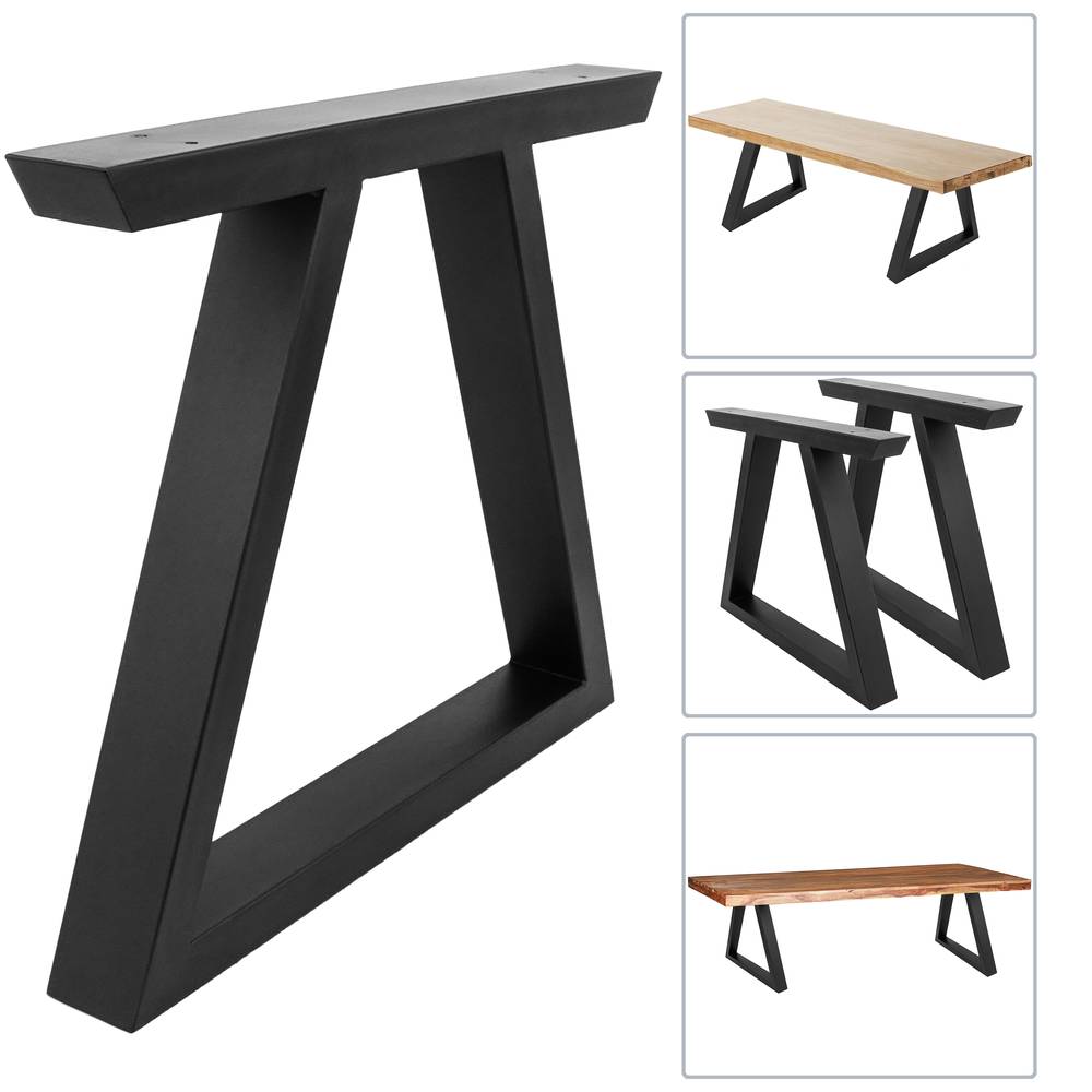 Patas retangular Pés de mesinha e bancada de aço 480 x 60 x 420 mm 2-pack