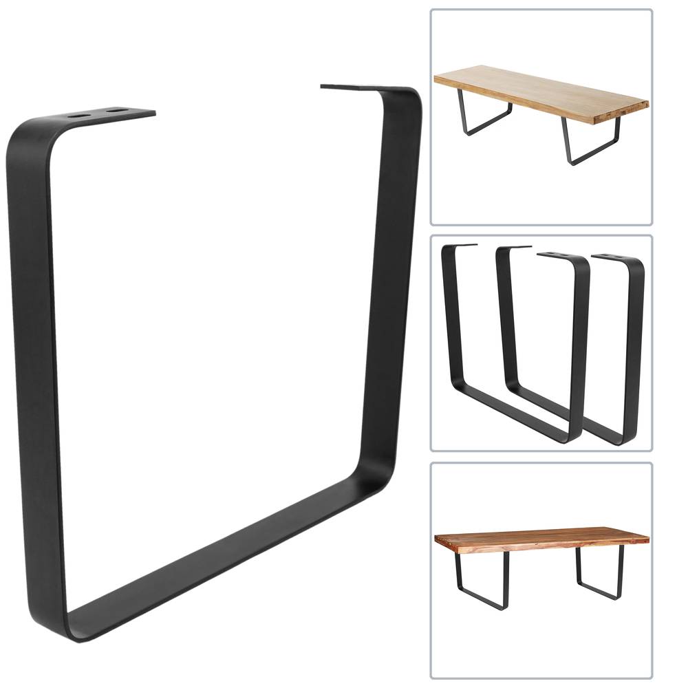 Beine für kleiner Tisch rechteckig aus Stahl 480 x 45 x 420 mm 2-pack